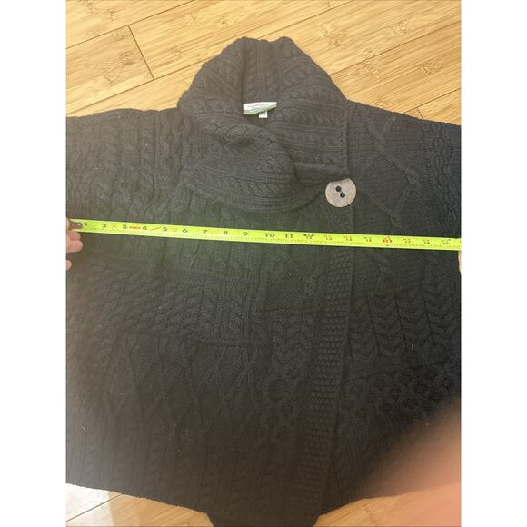 Carraig Donn 100% Merino Wool Chunky Cable Knit Cozycore CabinCore Ireland Sz M - Picture 8 of 9